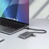 StarTech.com 4-portový USB-C hub, 5 Gbit/s, bus-powered, USB-C na 4x USB-A hub s USB-C pomocným napájacím vstupom, 1ft/30cm hostiteľský kábel, prenosný desktop/notebook USB hub