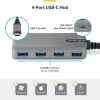 StarTech.com 4-portový USB-C hub, 5 Gbit/s, bus-powered, USB-C na 4x USB-A hub s USB-C pomocným napájacím vstupom, 1ft/30cm hostiteľský kábel, prenosný desktop/notebook USB hub