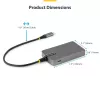StarTech.com 4-portový USB-C hub, 5 Gbit/s, bus-powered, USB-C na 4x USB-A hub s USB-C pomocným napájacím vstupom, 1ft/30cm hostiteľský kábel, prenosný desktop/notebook USB hub