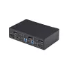 StarTech.com 2-portový DisplayPort KVM switch, 4K 60Hz, DP 1.2, EDID správa, 2-portový USB 3.0 hub, 4x USB HID porty, TAA-kompatibilný