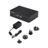 StarTech.com 2-portový DisplayPort KVM switch, 4K 60Hz, DP 1.2, EDID správa, 2-portový USB 3.0 hub, 4x USB HID porty, TAA-kompatibilný