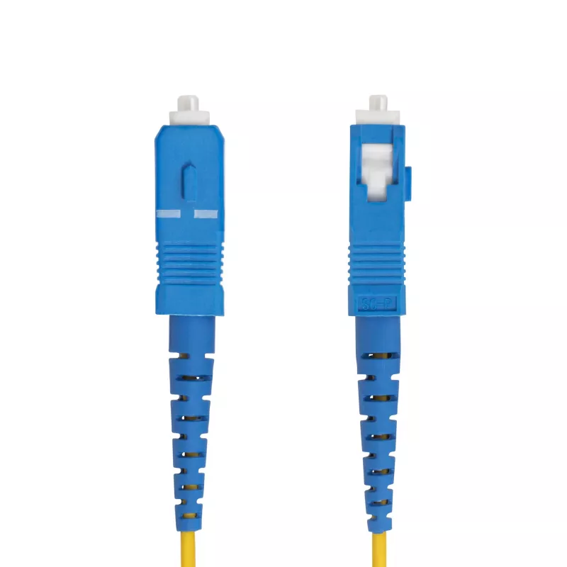 StarTech.com 15m (49,2ft) LC na SC (UPC) OS2 singlemode simplex optický kábel, 9/125µm, 40G/100G, odolný voči ohybu, nízky útlm, LSZH optický patch kábel