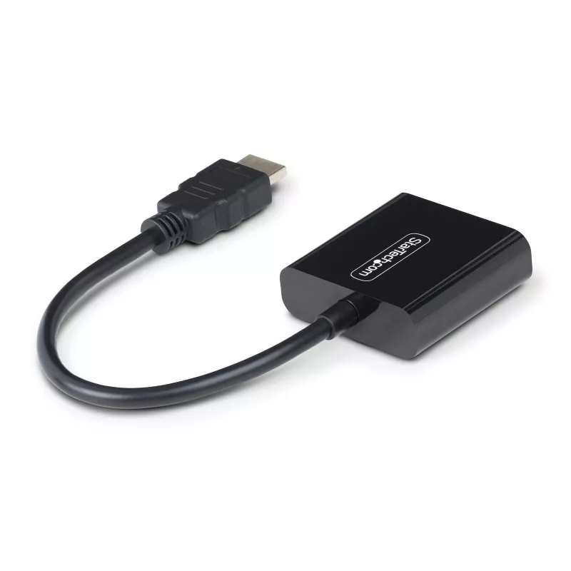 StarTech.com HDMI na VGA adaptér, aktívny video konvertor pre notebook/desktop, 1920x1080 (1080p), HDMI zdroj na VGA monitor/display/projektor