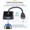 StarTech.com HDMI na VGA adaptér, aktívny video konvertor pre notebook/desktop, 1920x1080 (1080p), HDMI zdroj na VGA monitor/display/projektor