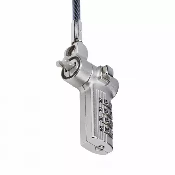 StarTech.com 25-pack univerzálny zámok na notebook 2 m, serializované bezpečnostné lanko pre notebook, kompatibilné s Noble Wedge®/Nano/K-slot, kábel s bezklúčovým číselným zámkom – TAA