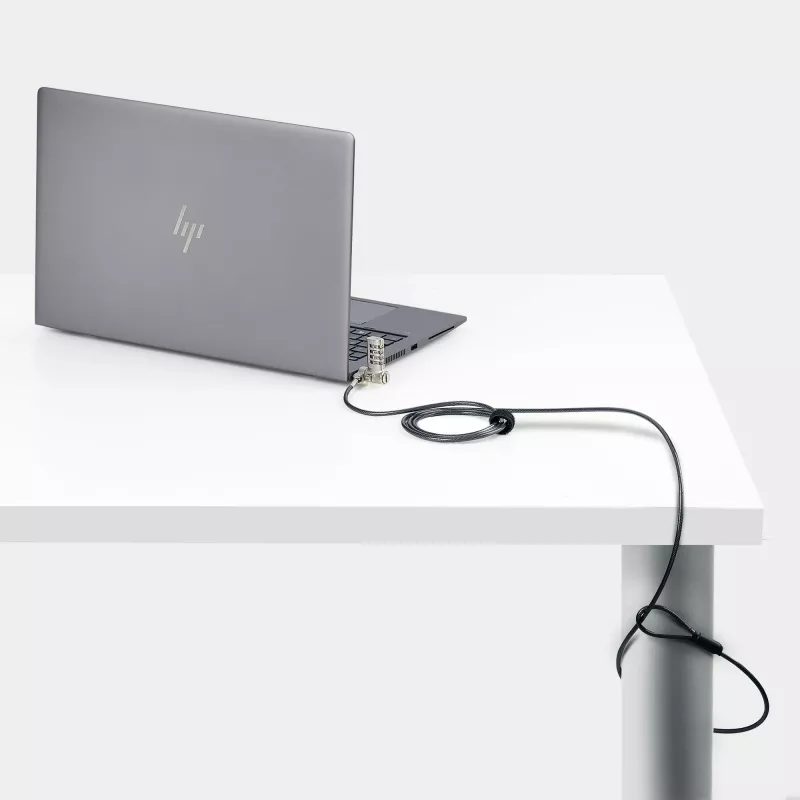 StarTech.com 25-pack univerzálny zámok na notebook 2 m, serializované bezpečnostné lanko pre notebook, kompatibilné s Noble Wedge®/Nano/K-slot, kábel s bezklúčovým číselným zámkom – TAA