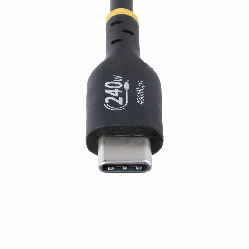 StarTech.com 4m USB-C nabíjací kábel, USB-IF certifikovaný USB-C kábel, 240W PD EPR, USB 2.0 Type-C nabíjací kábel na notebook, USB-C dátový kábel, TPE plášť, M/M