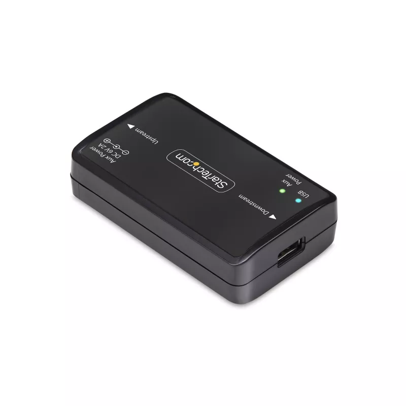 USB galvanický izolátor od StarTech.com, až do 6 kV, elektrický odrušovací filter, IP40, montáž na DIN lištu, izolovaný sieťový filter, USB 2.0/1.1, 5 V/250 mA, Plug-and-Play, TAA