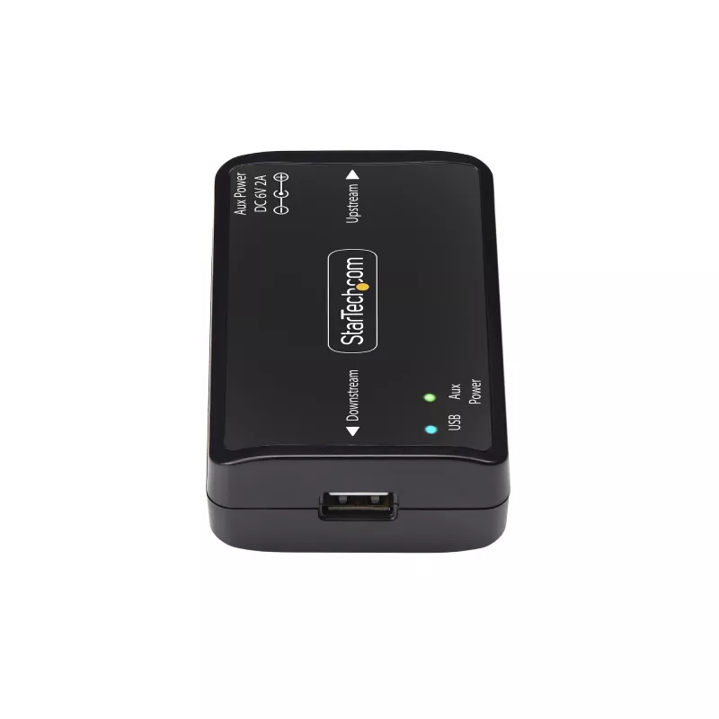 USB galvanický izolátor od StarTech.com, až do 6 kV, elektrický odrušovací filter, IP40, montáž na DIN lištu, izolovaný sieťový filter, USB 2.0/1.1, 5 V/250 mA, Plug-and-Play, TAA