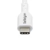 StarTech.com 3m (9.8ft) biely USB-C nabíjací kábel, USB-C kábel, USB 2.0 Type-C nabíjací kábel na notebook, 60W 3A Power Delivery, TPE plášť, USB-C dátový kábel, M/M