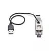 StarTech.com gigabitový optický na RJ45 Ethernet mediálny konvertor dongle, optický singlemode 10 km/multimode 800 m, USB napájanie, kompaktný dizajn, kovové puzdro, Micro Mini, TAA