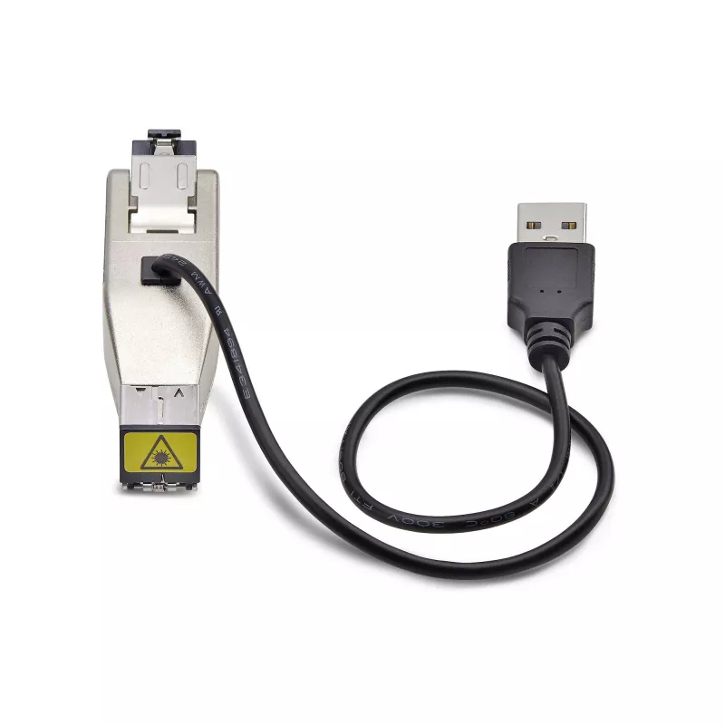 StarTech.com gigabitový optický na RJ45 Ethernet mediálny konvertor dongle, optický singlemode 10 km/multimode 800 m, USB napájanie, kompaktný dizajn, kovové puzdro, Micro Mini, TAA