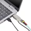 StarTech.com gigabitový optický na RJ45 Ethernet mediálny konvertor dongle, optický singlemode 10 km/multimode 800 m, USB napájanie, kompaktný dizajn, kovové puzdro, Micro Mini, TAA