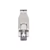 StarTech.com gigabitový optický na RJ45 Ethernet mediálny konvertor dongle, optický singlemode 10 km/multimode 800 m, PoE napájaný, kompaktný dizajn, kovové puzdro, Micro Mini, TAA