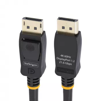 StarTech.com 2m (6.6ft) VESA-certifikovaný DisplayPort kábel – 10-pack – DisplayPort 1.2 kábel so zámkom, 4K 60Hz UHD, DP-na-DP kábel pre monitor, uzamykateľné DP konektory