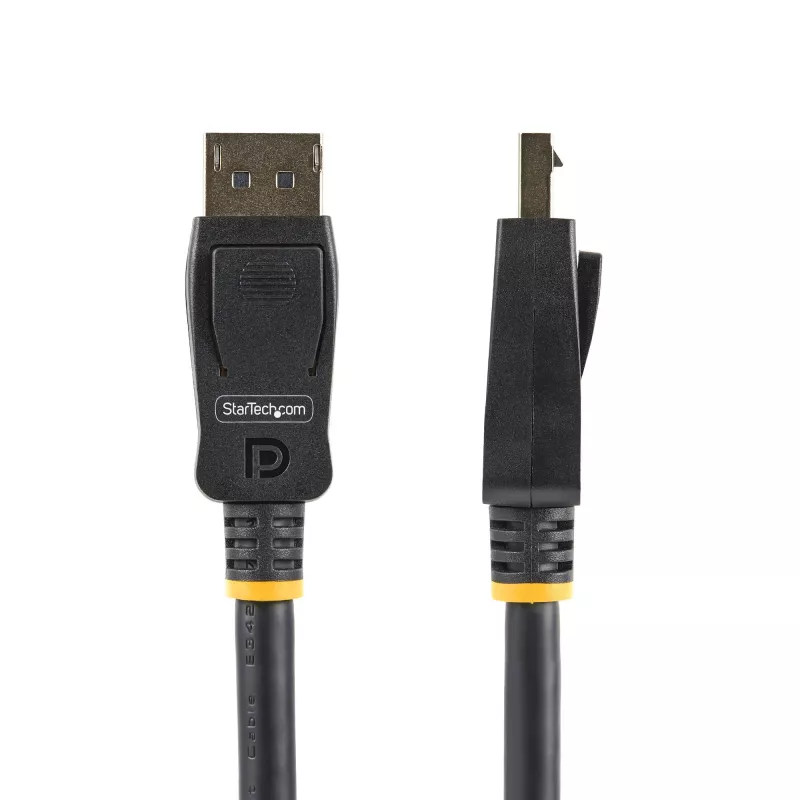 StarTech.com 2m (6.6ft) VESA-certifikovaný DisplayPort kábel – 10-pack – DisplayPort 1.2 kábel so zámkom, 4K 60Hz UHD, DP-na-DP kábel pre monitor, uzamykateľné DP konektory