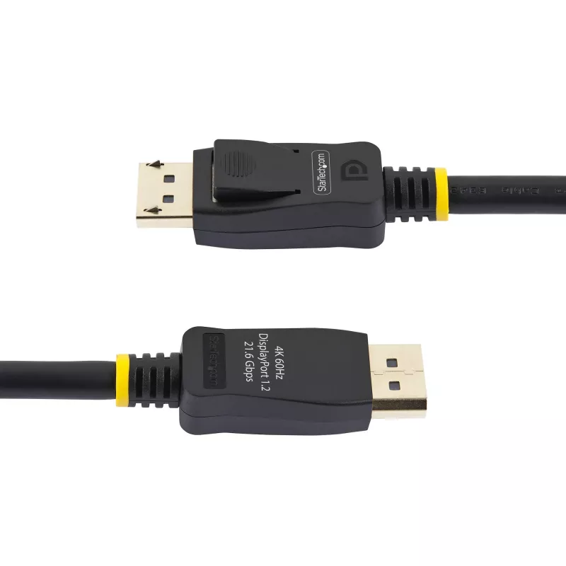 StarTech.com 2m (6.6ft) VESA-certifikovaný DisplayPort kábel – 10-pack – DisplayPort 1.2 kábel so zámkom, 4K 60Hz UHD, DP-na-DP kábel pre monitor, uzamykateľné DP konektory