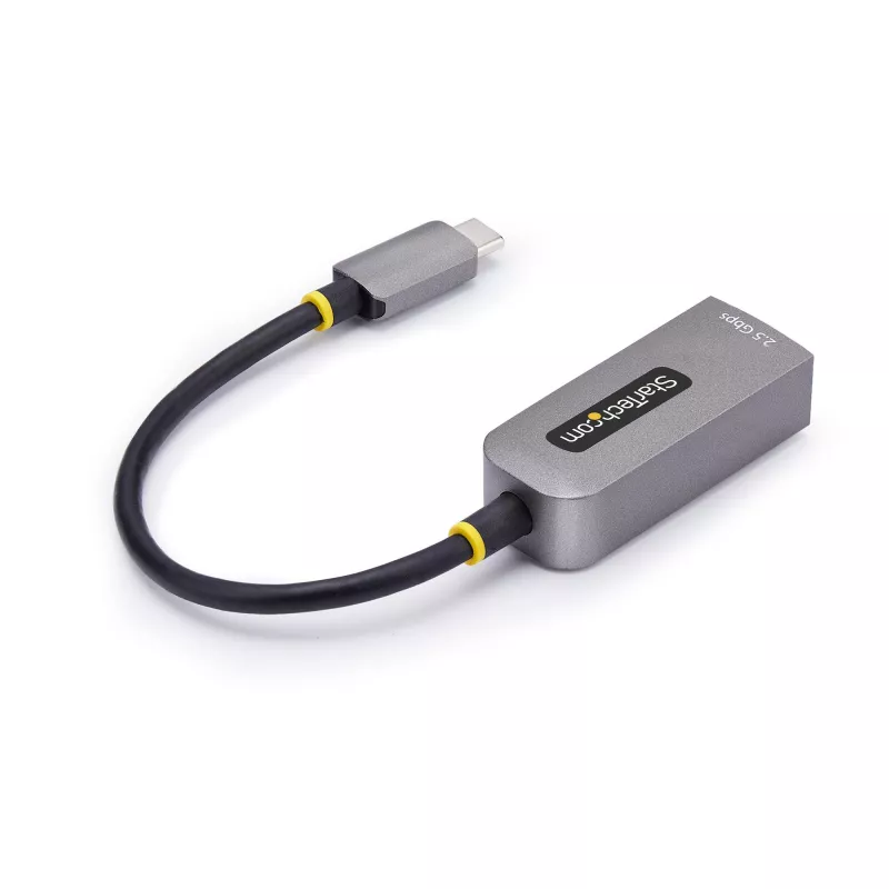 StarTech.com 2,5GbE USB-C na Ethernet adaptér, NBASE-T NIC, USB 3.0 Type-C 2,5/1G multi-speed sieť, kompatibilný s Thunderbolt, Windows & Mac