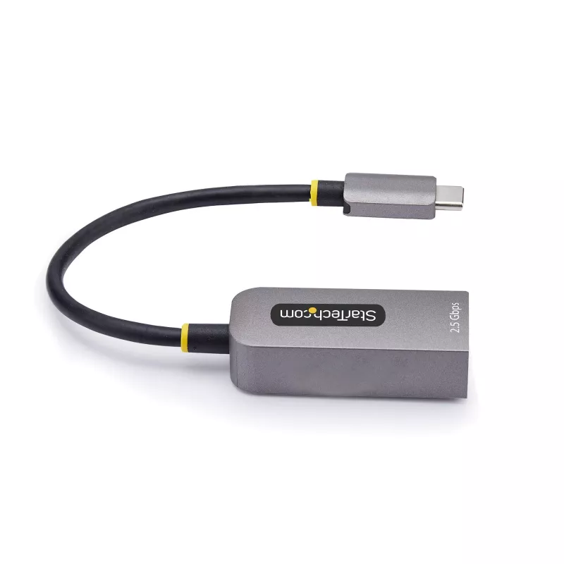 StarTech.com 2,5GbE USB-C na Ethernet adaptér, NBASE-T NIC, USB 3.0 Type-C 2,5/1G multi-speed sieť, kompatibilný s Thunderbolt, Windows & Mac