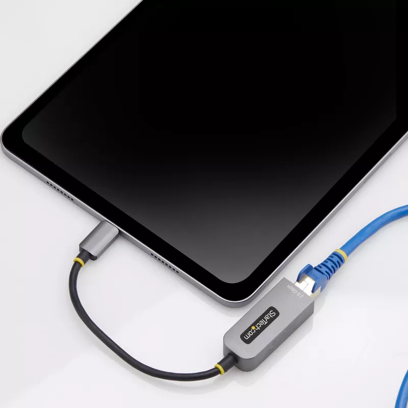 StarTech.com 2,5GbE USB-C na Ethernet adaptér, NBASE-T NIC, USB 3.0 Type-C 2,5/1G multi-speed sieť, kompatibilný s Thunderbolt, Windows & Mac