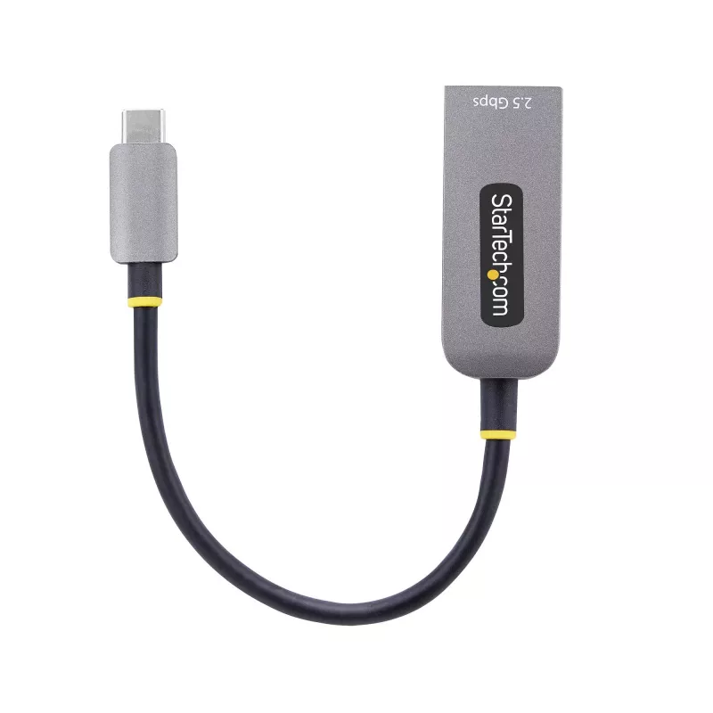 StarTech.com 2,5GbE USB-C na Ethernet adaptér, NBASE-T NIC, USB 3.0 Type-C 2,5/1G multi-speed sieť, kompatibilný s Thunderbolt, Windows & Mac