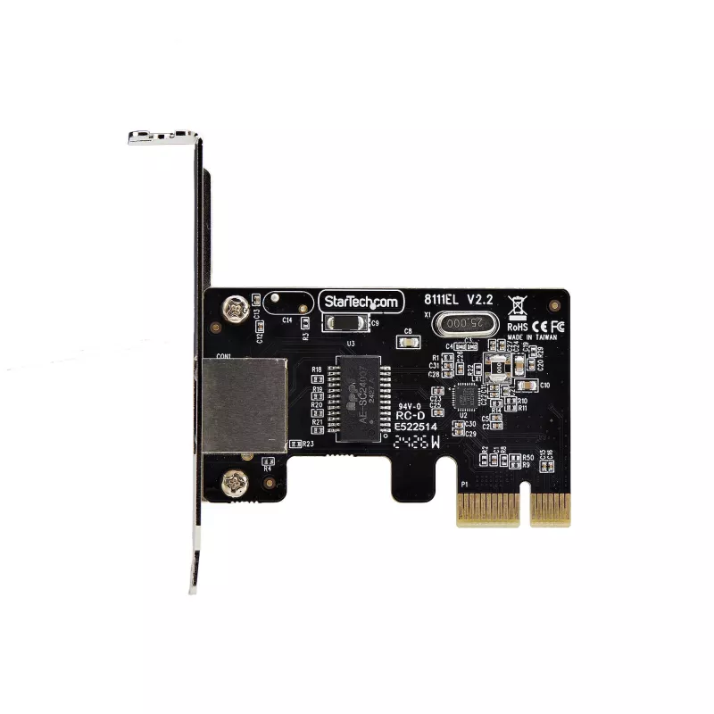 StarTech.com 1-portová Gigabit PCIe sieťová karta, Low-Profile NIC, 10/100/1000Mbps PCI Express LAN karta, Realtek RTL8111H, Windows a Linux, TAA-kompatibilná
