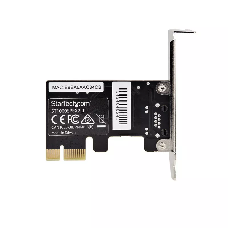StarTech.com 1-portová Gigabit PCIe sieťová karta, Low-Profile NIC, 10/100/1000Mbps PCI Express LAN karta, Realtek RTL8111H, Windows a Linux, TAA-kompatibilná
