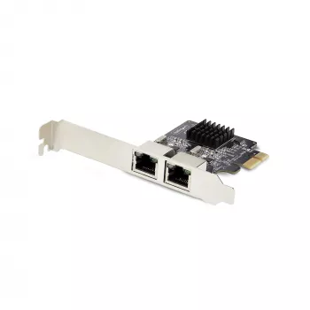 StarTech.com 2-portová Gigabit PCIe sieťová karta, 10/100/1000Mbit/s PCI Express NIC, Dual Realtek RTL8111H, kompatibilná s Windows a Linux, TAA-kompatibilná