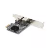 StarTech.com 2-portová Gigabit PCIe sieťová karta, 10/100/1000Mbit/s PCI Express NIC, Dual Realtek RTL8111H, kompatibilná s Windows a Linux, TAA-kompatibilná