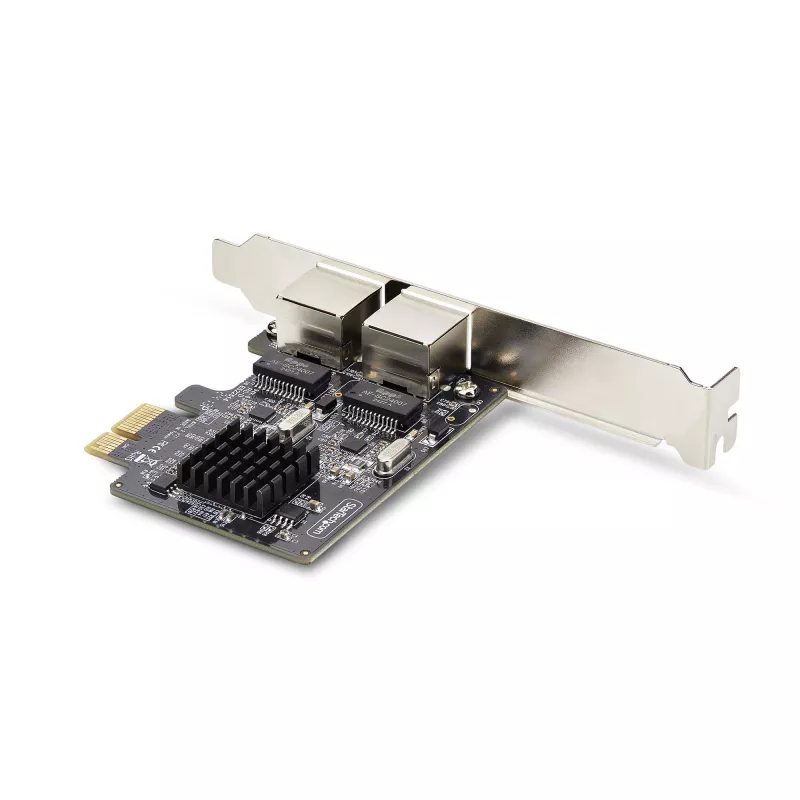 StarTech.com 2-portová Gigabit PCIe sieťová karta, 10/100/1000Mbit/s PCI Express NIC, Dual Realtek RTL8111H, kompatibilná s Windows a Linux, TAA-kompatibilná