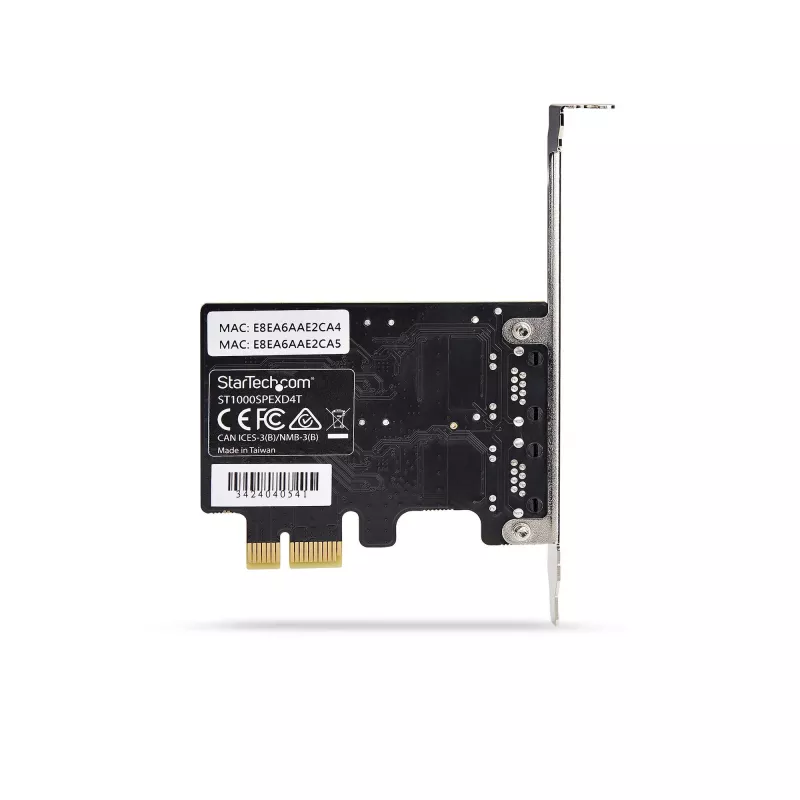 StarTech.com 2-portová Gigabit PCIe sieťová karta, 10/100/1000Mbit/s PCI Express NIC, Dual Realtek RTL8111H, kompatibilná s Windows a Linux, TAA-kompatibilná