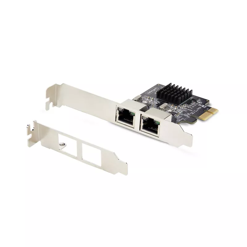 StarTech.com 2-portová Gigabit PCIe sieťová karta, 10/100/1000Mbit/s PCI Express NIC, Dual Realtek RTL8111H, kompatibilná s Windows a Linux, TAA-kompatibilná