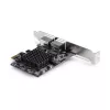 StarTech.com 2-portová 5G Gigabit PCIe sieťová karta, 5G/2.5G/1G/100M/10M PCI Express LAN karta, Realtek RTL8126, Windows a Linux, TAA-kompatibilná