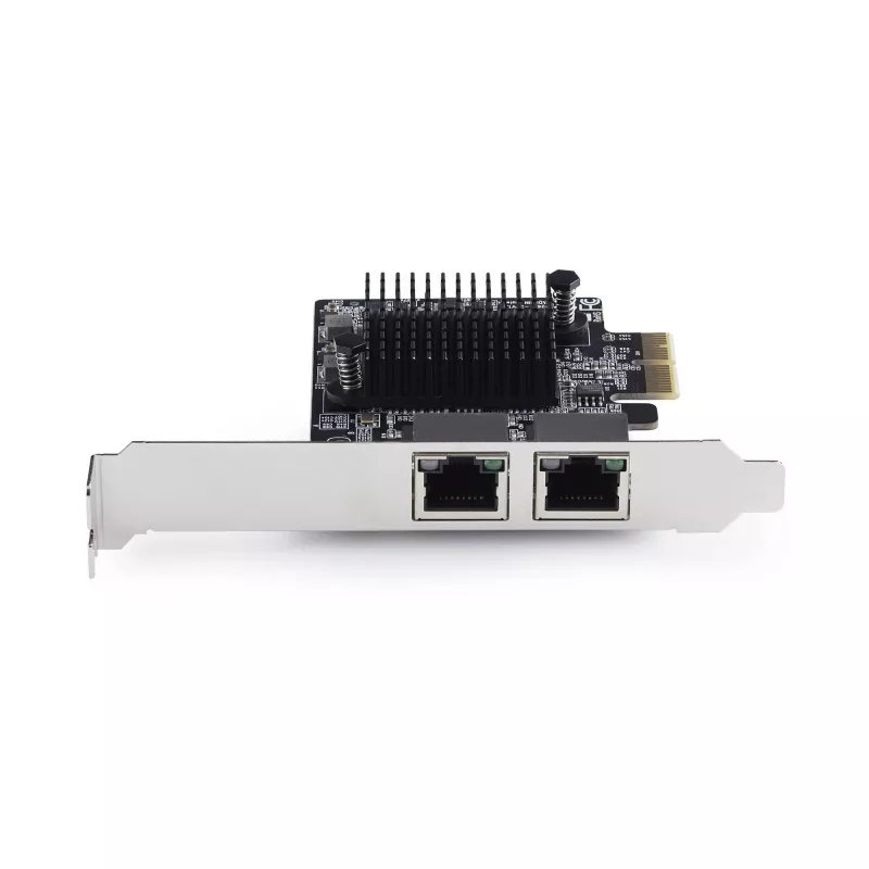 StarTech.com 2-portová 5G Gigabit PCIe sieťová karta, 5G/2.5G/1G/100M/10M PCI Express LAN karta, Realtek RTL8126, Windows a Linux, TAA-kompatibilná