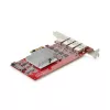 StarTech.com 4-portová USB-A PCIe karta, USB 3.2 10 Gbit/s, PCI Express 3.0 rozširujúca karta, 4x nezávislý USB radič, Windows/Linux/macOS, TAA-kompatibilná