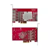 StarTech.com 4-portová USB-A PCIe karta, USB 3.2 10 Gbit/s, PCI Express 3.0 rozširujúca karta, 4x nezávislý USB radič, Windows/Linux/macOS, TAA-kompatibilná