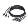 StarTech.com 1,8 m Dual-DisplayPort a USB 5 Gbit/s KVM kábel, 4K 60 Hz, univerzálne kompatibilný, DP 1.2/USB 3.0 combo kábel pre dual-monitor KVM prepínače