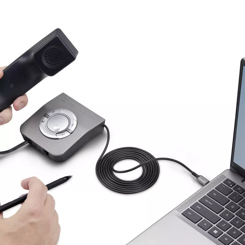 StarTech.com UR9-HEADSET-ADAPTER káblový adaptér USB-C RJ-9 čierny