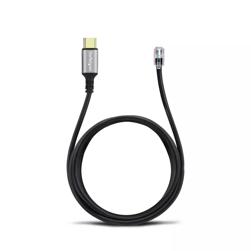 StarTech.com UR9-HEADSET-ADAPTER káblový adaptér USB-C RJ-9 čierny