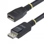 StarTech.com 3m DisplayPort 1.4 predlžovací kábel, DP 1.4 Port-Saver kábel, 8K 60Hz, DP konektor samec na DP konektor samica predlžovací kábel, DisplayPort predlžovací kábel, TPE plášť, samec/samica