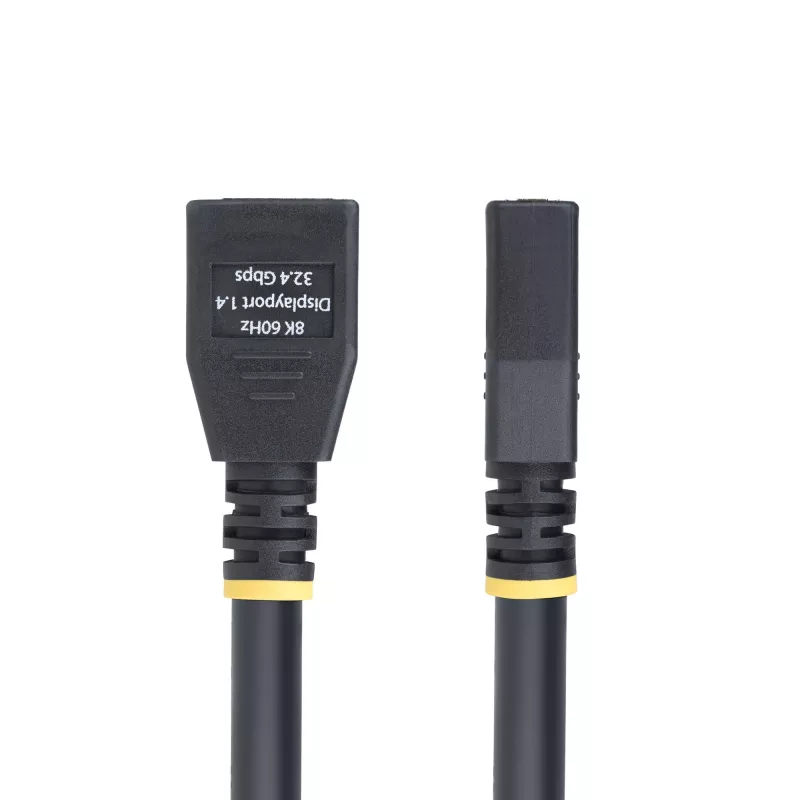 StarTech.com 3m DisplayPort 1.4 predlžovací kábel, DP 1.4 Port-Saver kábel, 8K 60Hz, DP konektor samec na DP konektor samica predlžovací kábel, DisplayPort predlžovací kábel, TPE plášť, samec/samica