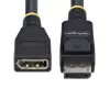 StarTech.com 3m DisplayPort 1.4 predlžovací kábel, DP 1.4 Port-Saver kábel, 8K 60Hz, DP konektor samec na DP konektor samica predlžovací kábel, DisplayPort predlžovací kábel, TPE plášť, samec/samica