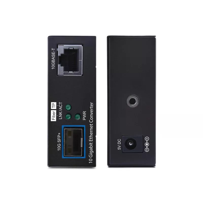 StarTech.com 10GbE SFP+ Fiber mediálny konvertor, 10 Gigabit Ethernet RJ-45 na 10GBASE-X SFP+, Singlemode, Multimode, 16K Jumbo Frames, TAA-kompatibilný