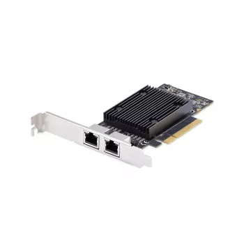 StarTech.com 2-portová PCIe 10Gb Ethernet sieťová karta, 10GbE sieťová rozhranová karta, čipset Broadcom BCM57416, Dual RJ45 10GBase-T/Gigabit, NIC karta, TAA