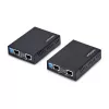 StarTech.com VDSL2 Ethernet extender sada cez jednovodičový pár, až do 0,6 míle (1 km) dosah, LAN repeater cez telefónnu linku/CAT5e/CAT6, až do 300 Mbit/s, náhrada za 110VDSLEXTEU – TAA