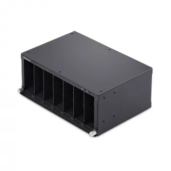 StarTech.com 7-slotový unmanaged Media Converter Chassis pre MCM Media Converter sériu, plná výkonová izolácia, aktívne chladenie, 10-palcový Rackmount, TAA-kompatibilný