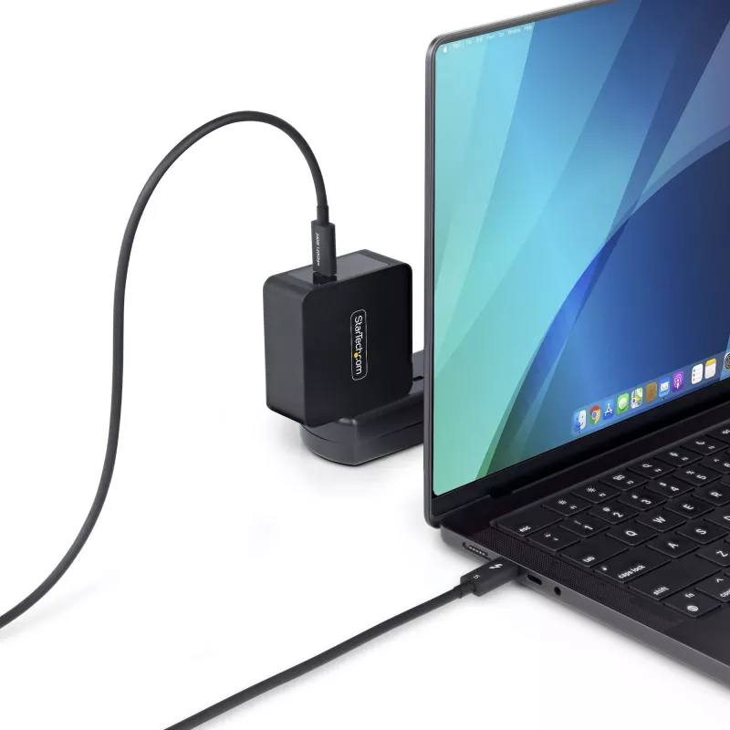 StarTech.com 3ft (1m) Thunderbolt 5 kábel, 80 Gbit/s/až do 120 Gbit/s, 240 W PD, 8K 60 Hz, certifikovaný Thunderbolt kábel, kompatibilný s Thunderbolt 4/USB4/USB-C – biely