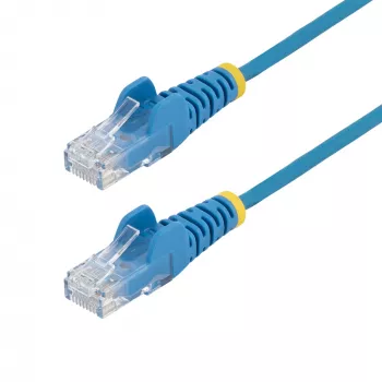 StarTech.com 5m modrý štíhly CAT6 ethernetový kábel, ochrana proti zaseknutiu, 100W PoE, UTP, LSZH, 28AWG čistá holá meď, štíhly RJ45 sieťový patch kábel s odľahčením ťahu, jednotlivo testovaný