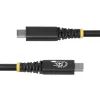 StarTech.com 2 m (6 ft) USB4 kábel, 20 Gbit/s, USB-IF certifikovaný USB-C kábel, 240 W PD EPR, 4K 120 Hz DP 1.4, TPE plášť, čierny USB-C kábel