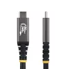 StarTech.com 50 cm (1,6 ft) USB4 kábel, 80 Gbit/s, USB-IF certifikovaný USB-C kábel, 240W PD, 8K 120Hz/4K 240Hz DP2.1 DP80, TPE plášť, kompatibilný s Thunderbolt 4 – čierny USB-C kábel